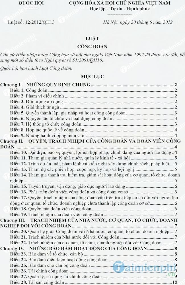 Luật Công đoàn