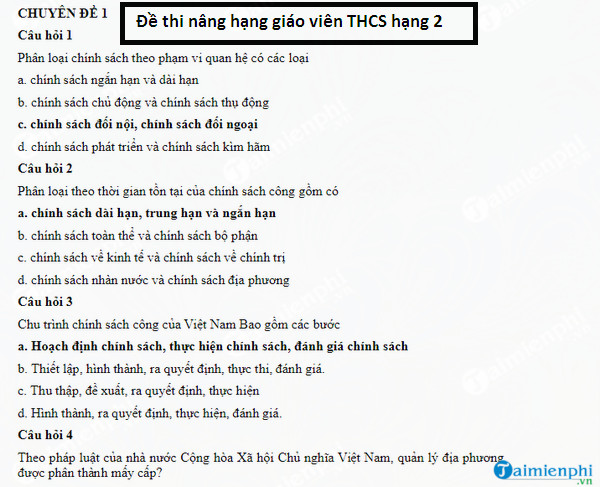 de thi nang hang giao vien thcs hang 2