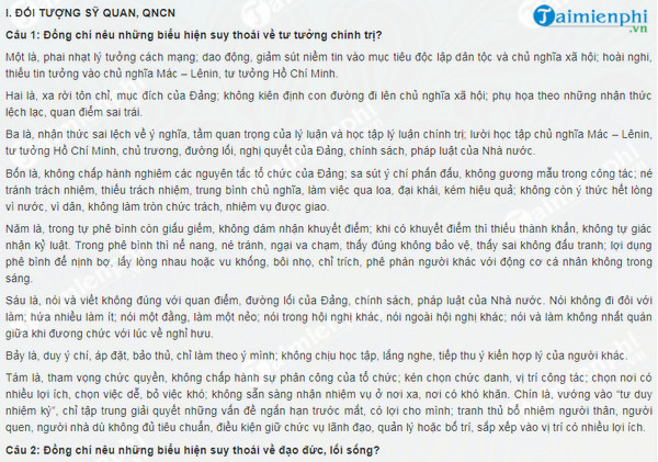 bai thu hoach lien he ban than tu dien bien tu chuyen hoa